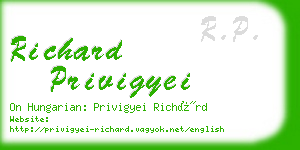 richard privigyei business card